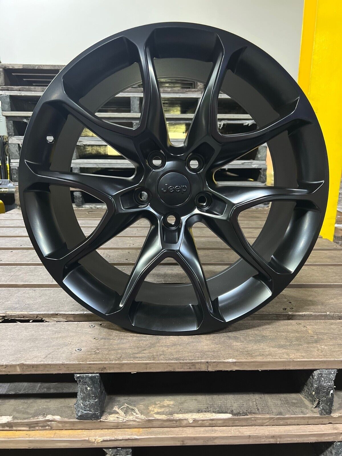 4 New Durango Hellcat wheels 22x10 Satin Black 5x127 JEEP SRT