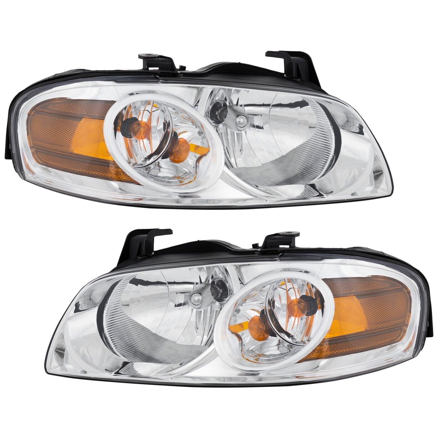 Headlights Driving Head lights Headlamps Set of 2  Driver & Passenger Side Pair