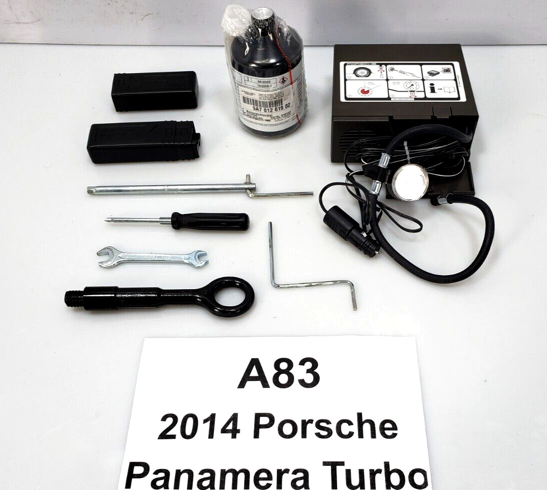 ✅ 10-16 OEM Porsche Panamera Turbo 970 Spare Tire Air Compressor Sealant Gel SET