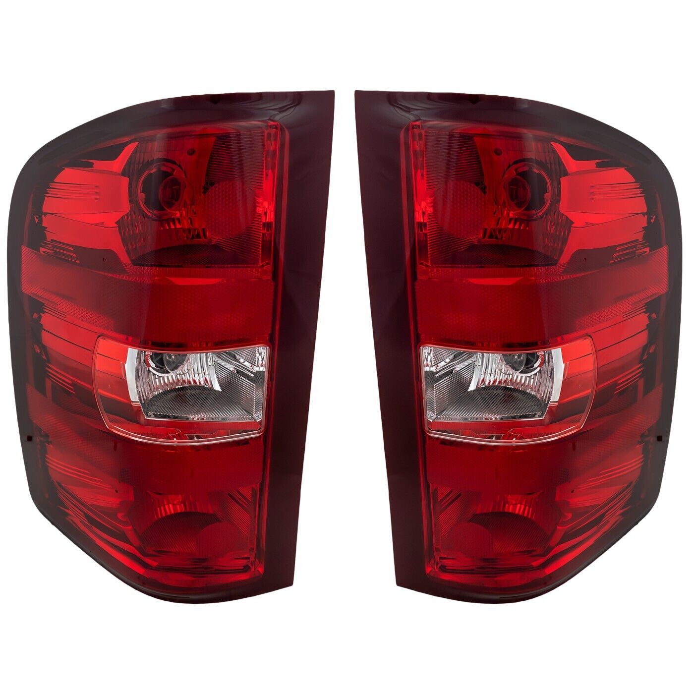 Tail Light Set For 2007-2013 Chevrolet Silverado 1500 Left and Right With Bulb