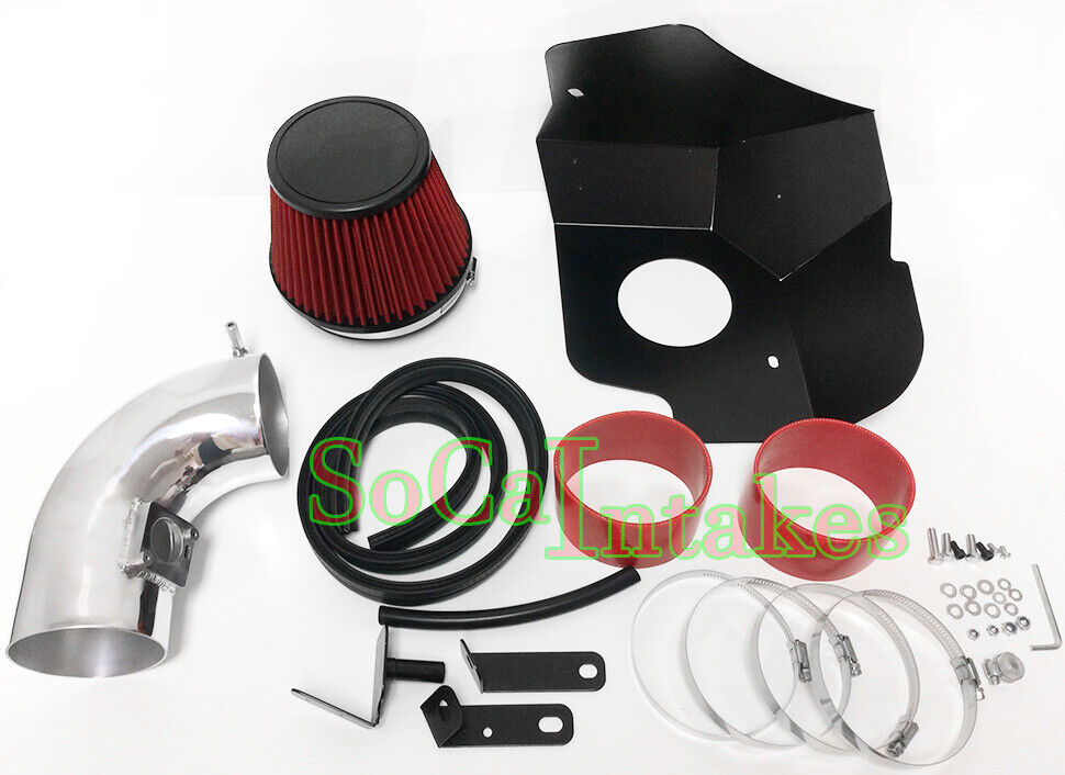 Red Heat Shield Cold Air intake Kit For 2009-2015 Cadillac CTS CTS-V 6.2L V8