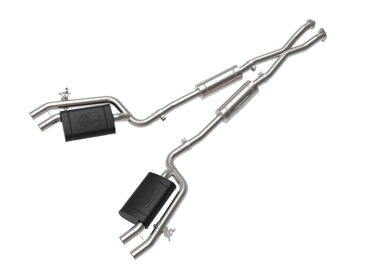 aFe 49-37025-AG Gemini XV 2-1/2 IN 304 Stainless Steel Cat-Back Exhaust System w