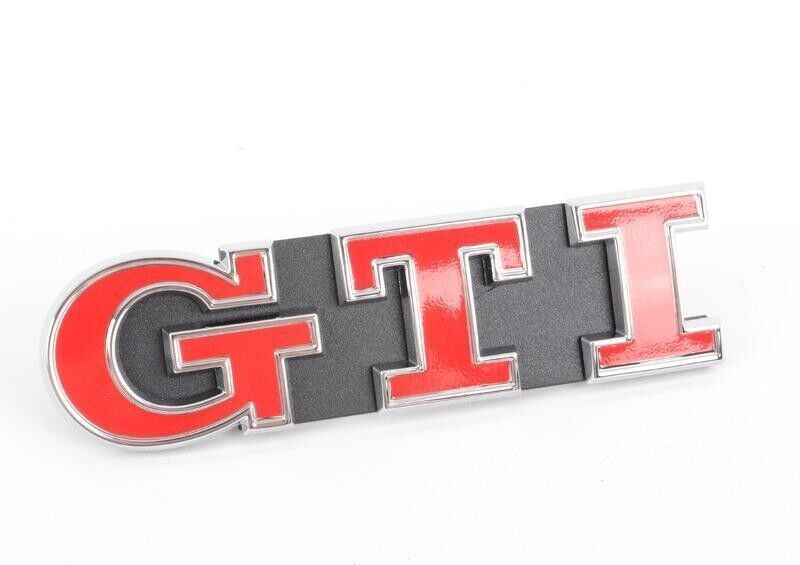 VW Golf Mk7 GTI Front Grille Badge Red Emblem Genuine 5G0853679PWYR