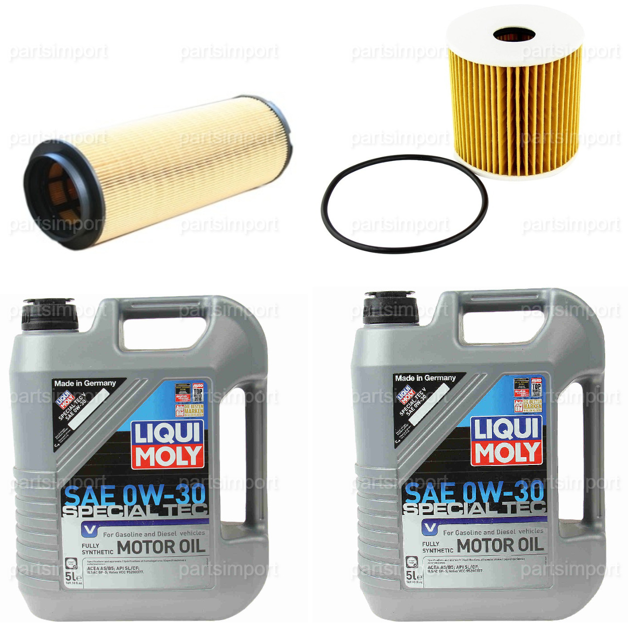 Air Filter + Oil Filter + Engine Oil PRO PARTS for Volvo S60 R, V70 R