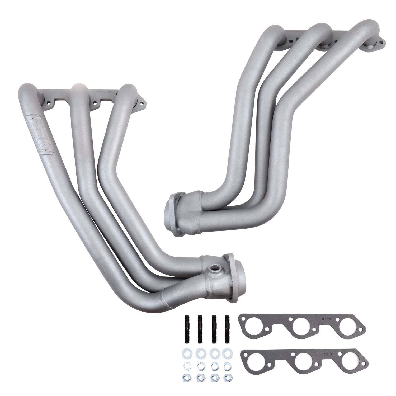 Jeep Wrangler 3.8 1-5/8 Long Tube Exhaust Headers With High Flow Cats Titanium C