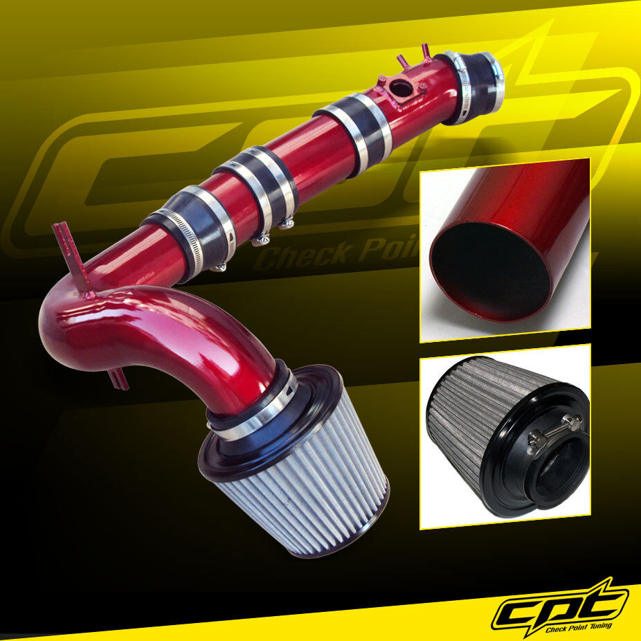For 04-11 Mazda RX8 RX-8 1.3L Red Cold Air Intake + Stainless Air Filter