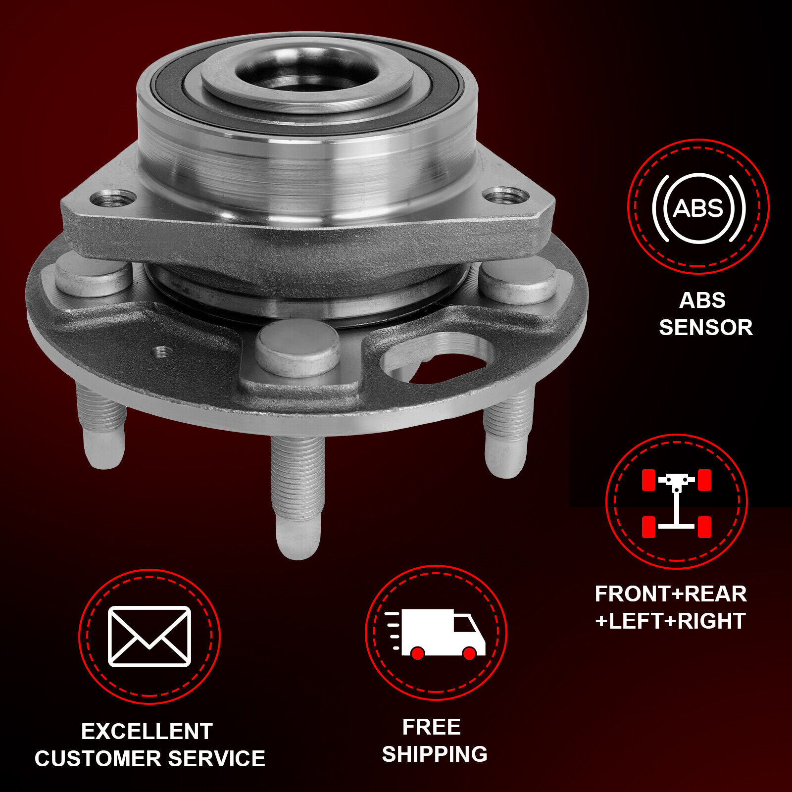 Front Or Rear Wheel Bearing Hub Assembly For Chevy Malibu Buick Regal Lacrosse