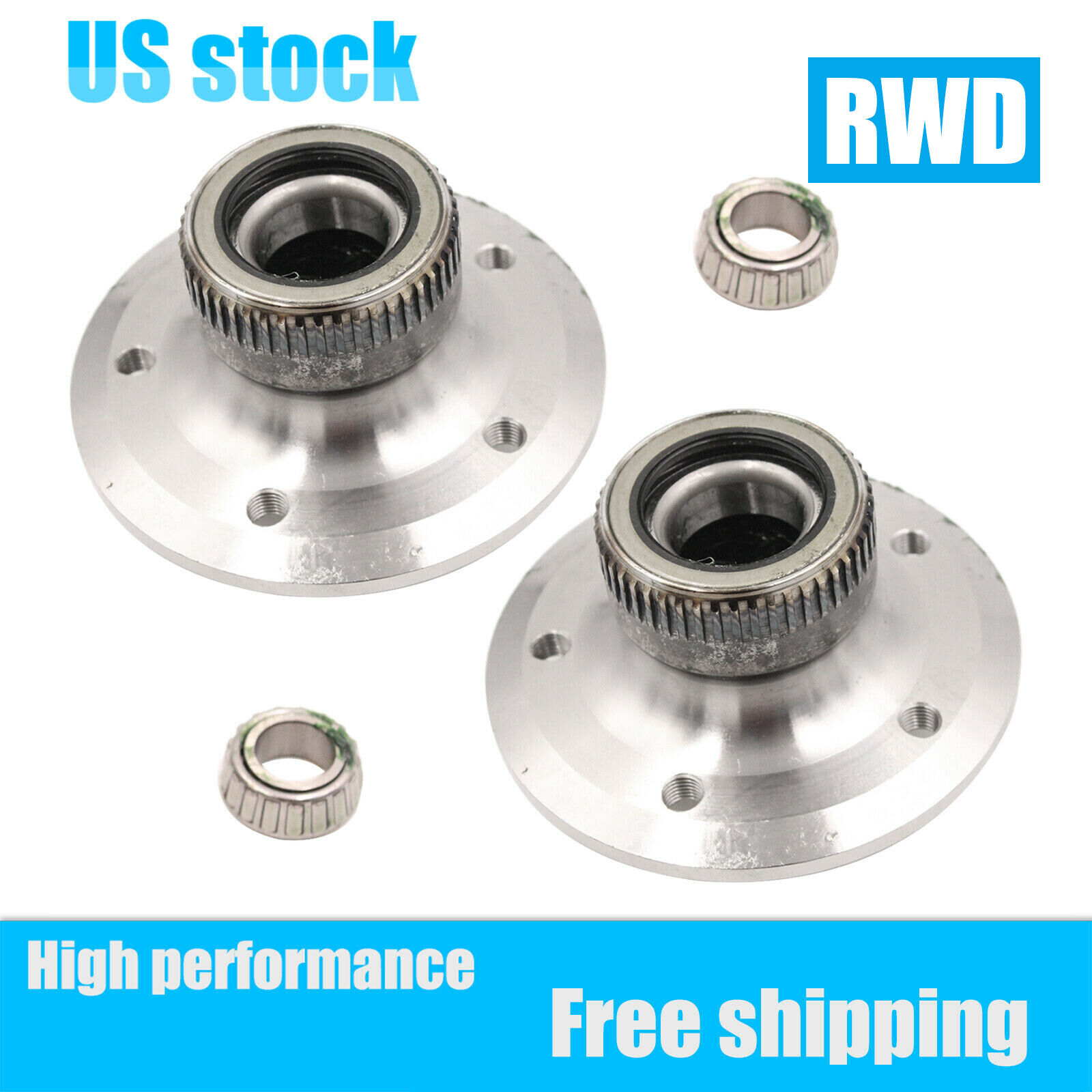 2PCS Front Wheel Hub W/ ABS tone ring Assembly For 96-04 Mercedes RWD SLK230