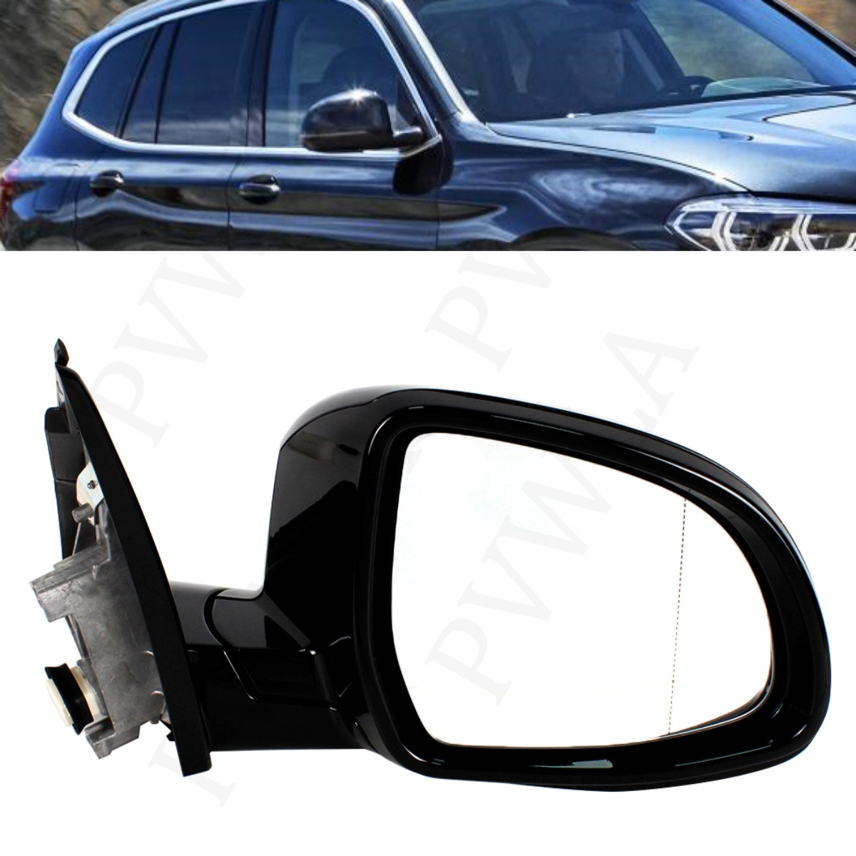For BMW X3 G01 G08 18-21 5Pins Black Turn Light Mirror Assembly Right Passenger