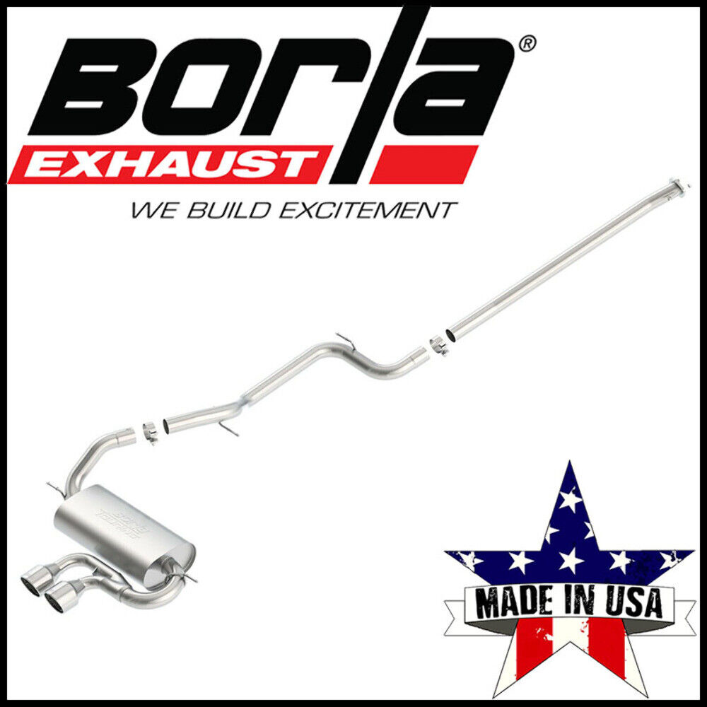 Borla 140504 S-Type Cat-Back Exhaust System Fits 2013-2018 Ford Focus 2.0L
