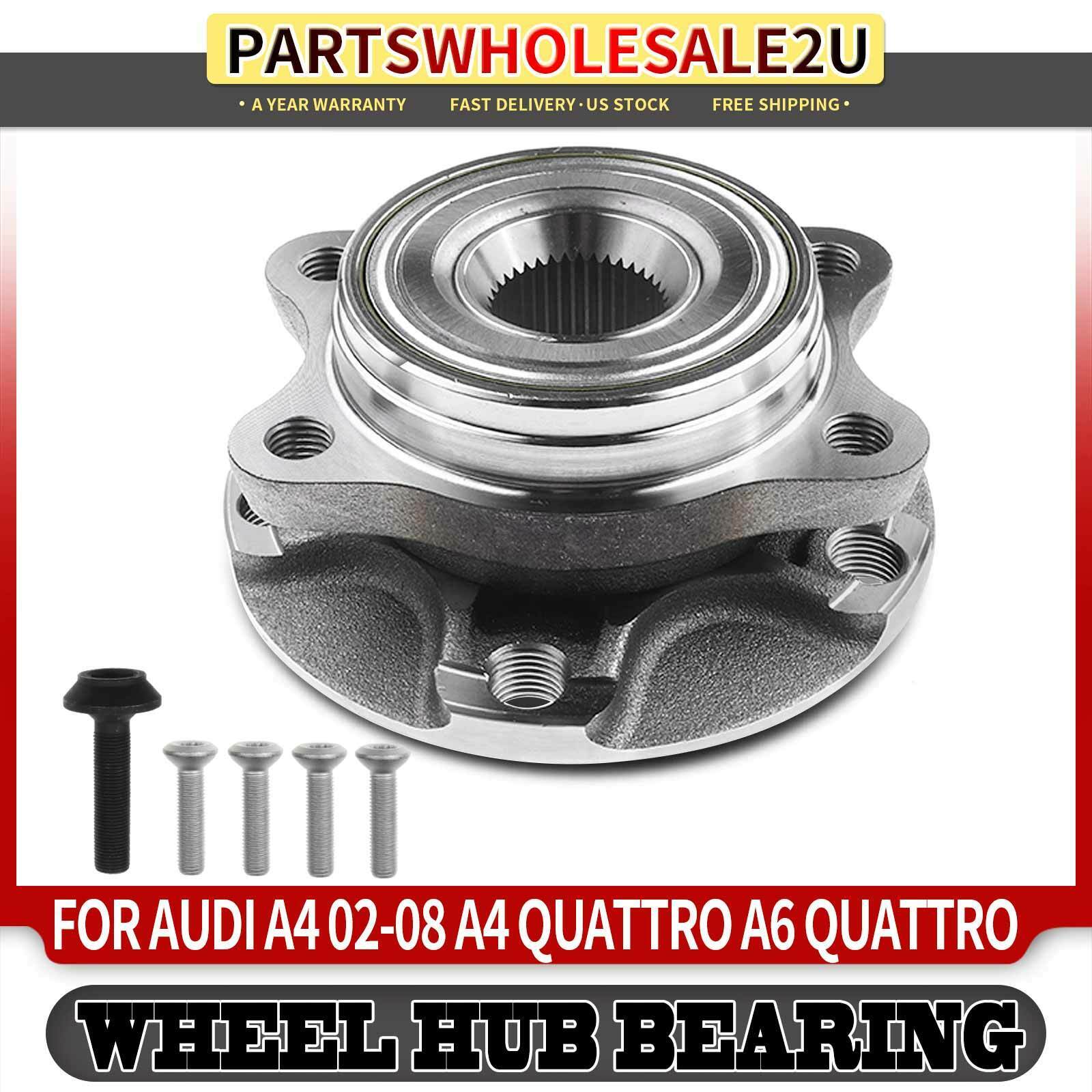 Front Side Wheel Bearing & Hub Assembly for Audi A4 A6 Quattro RS4 S4 4A0407615G