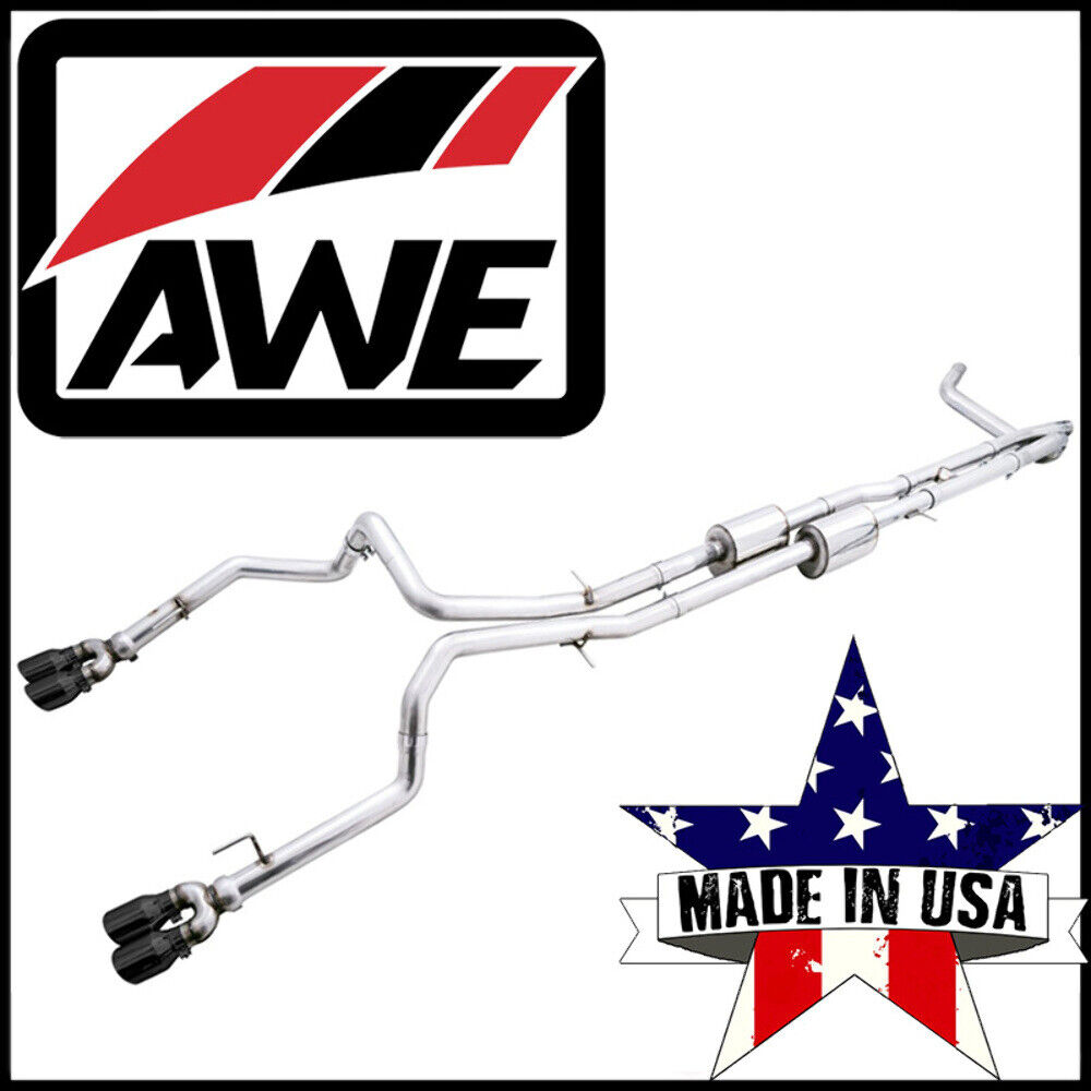 AWE Track Cat-Back Exhaust System fits 20-24 Audi C8 S6/S7 Sportback 2.9T V6 AWD