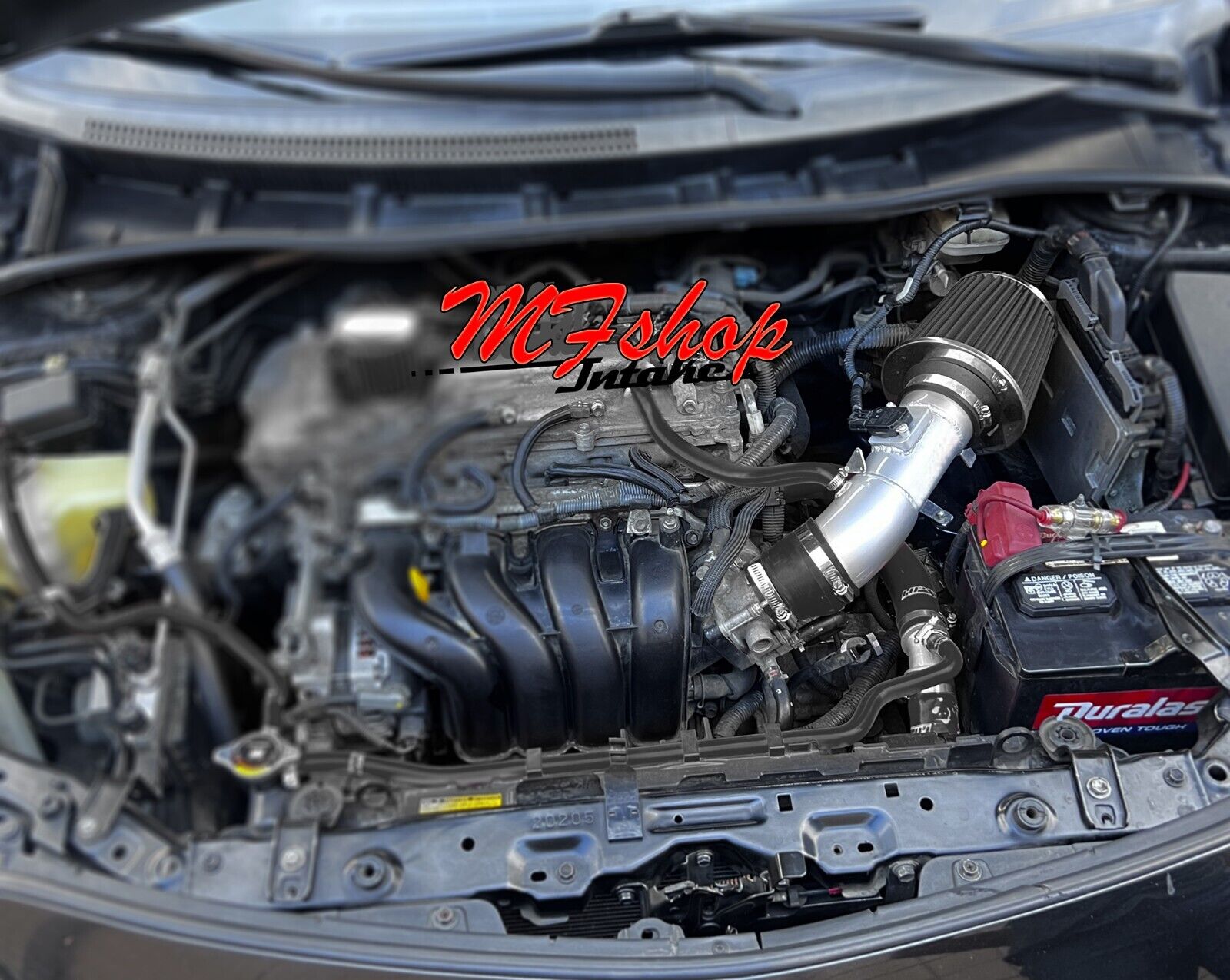 Black Air Intake Filter Kit For 2009-2017 Toyota Corolla 1.8L L4