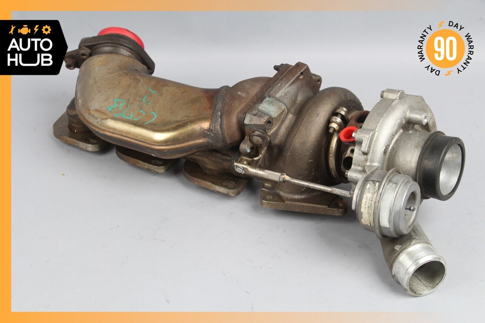 Mercedes W218 CLS63 AMG M157 Left Side Turbocharger Turbo Charger w/Manifold OEM