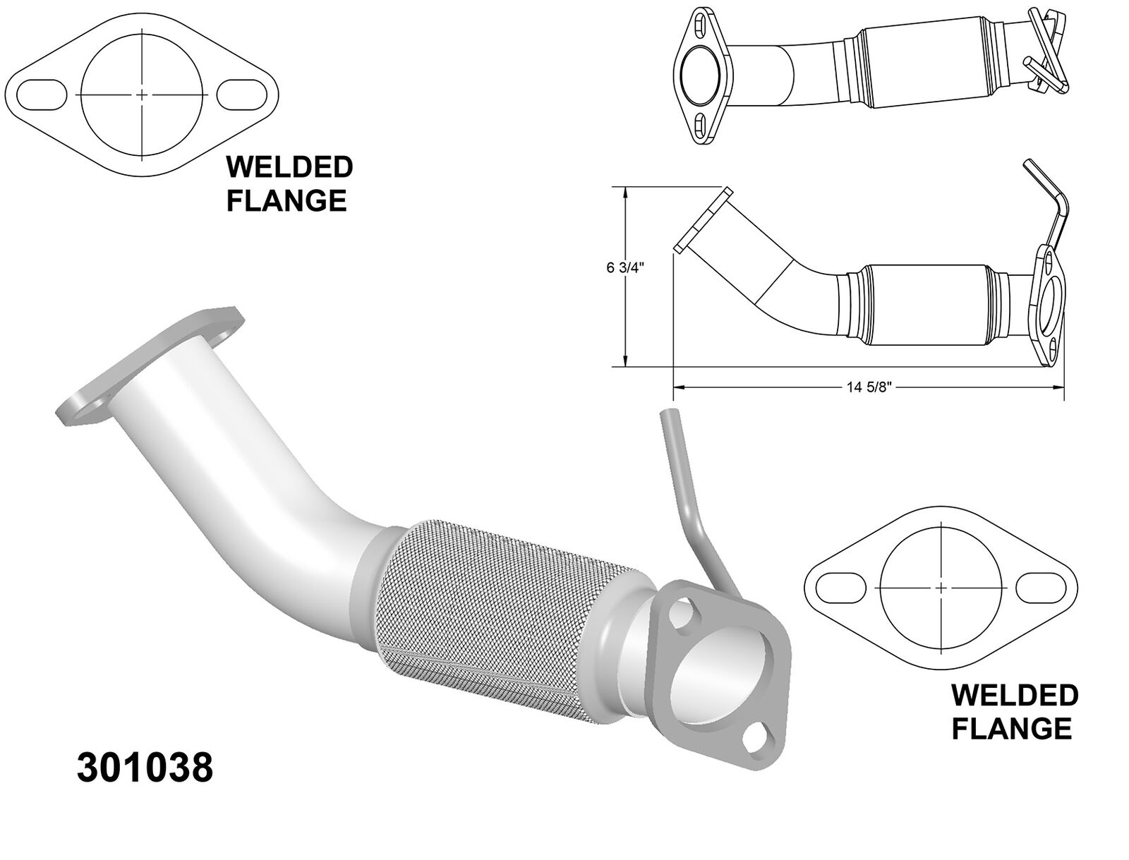 Exhaust Pipe for 2013 Hyundai Elantra GT