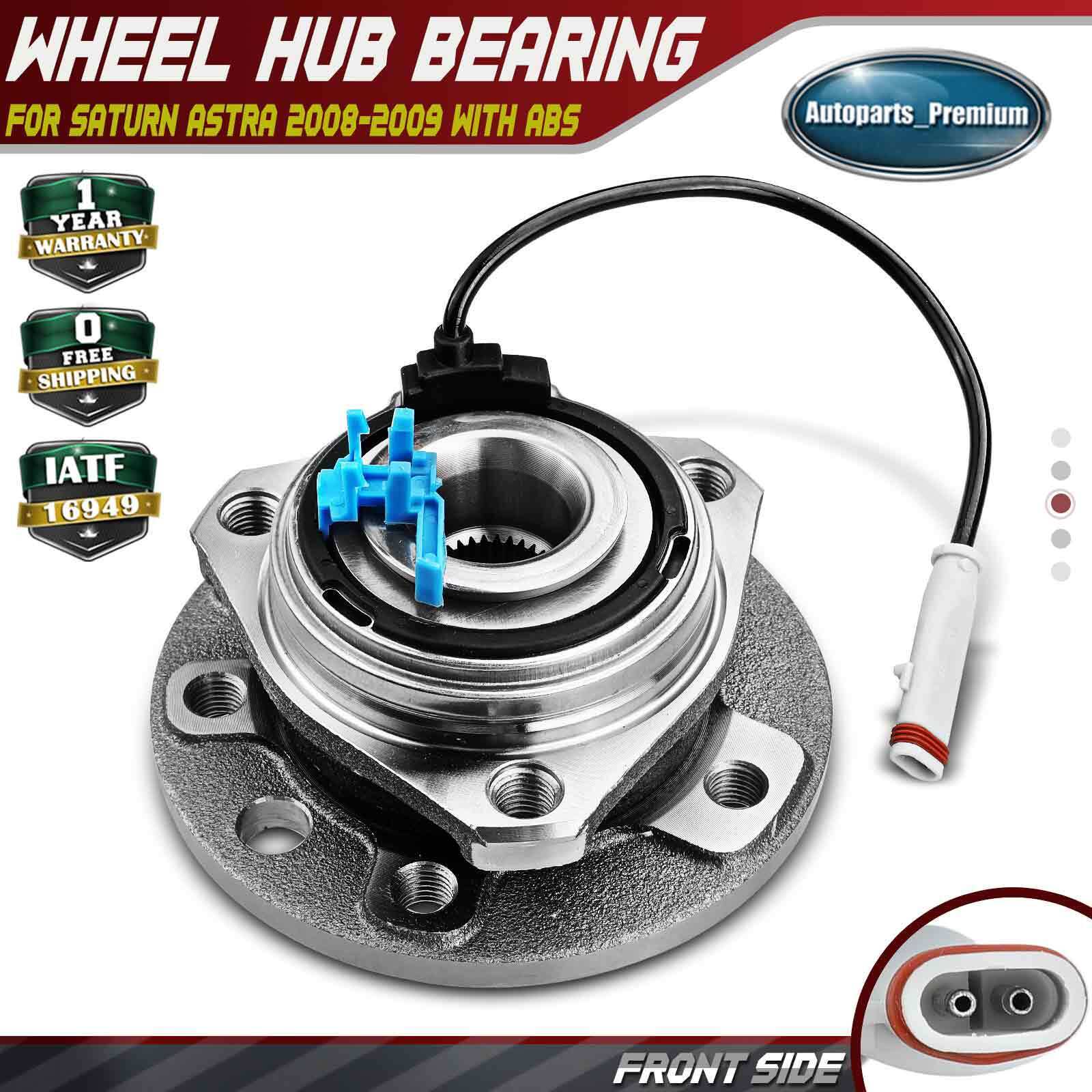 Front LH / RH Wheel Hub Bearing Assembly for Saturn Astra 2008-2009 1.8L w/ ABS
