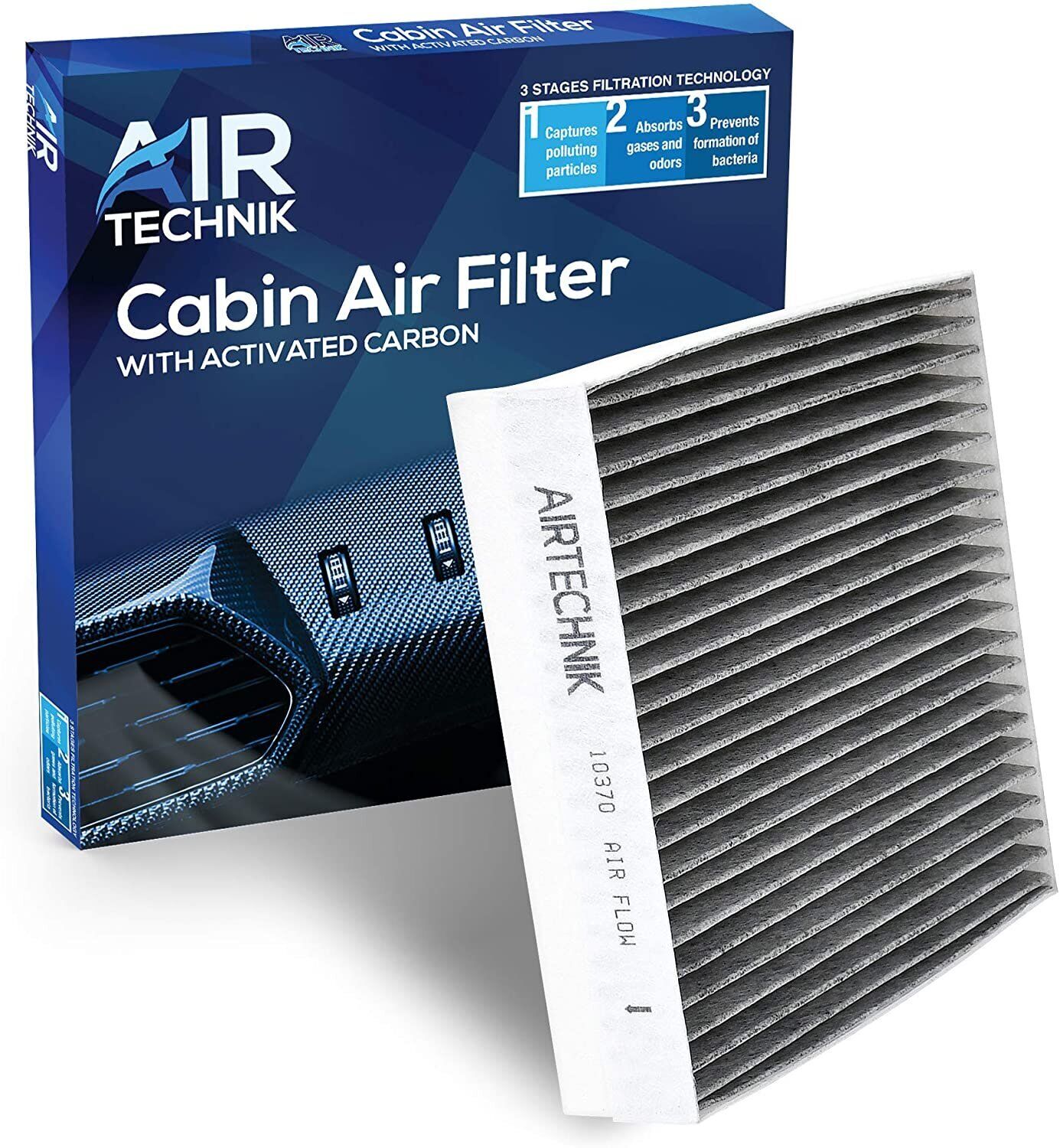 AirTechnik CF10370 Cabin Air Filter w/Activated Carbon | Fits Ford Mustang...