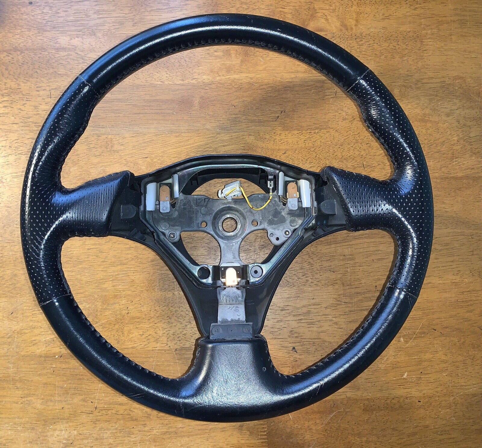 JDM OEM 00-05 Toyota MR-S MR2 Corolla Celica IS300 Black Leather Steering Wheel