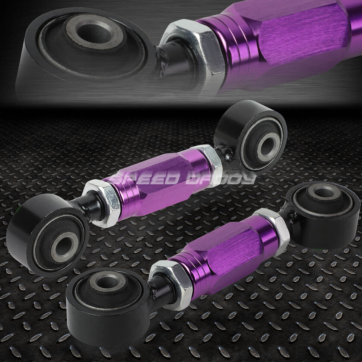 ADJUSTABLE REAR LOWER TOE CAMBER CONTROL ARM KIT FOR 88-00 CIVIC/CRX/CRX PURPLE