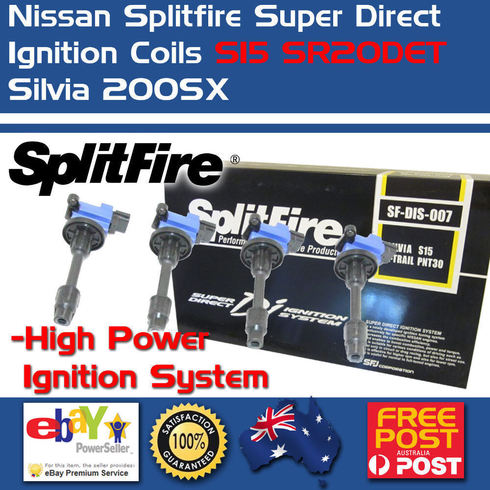 New Splitfire Super Direct Ignition Coil Packs Fits NISSAN S15 200SX Silvia