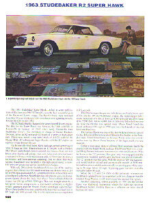 1963 Studebaker Super Hawk R2 Article - Must See 