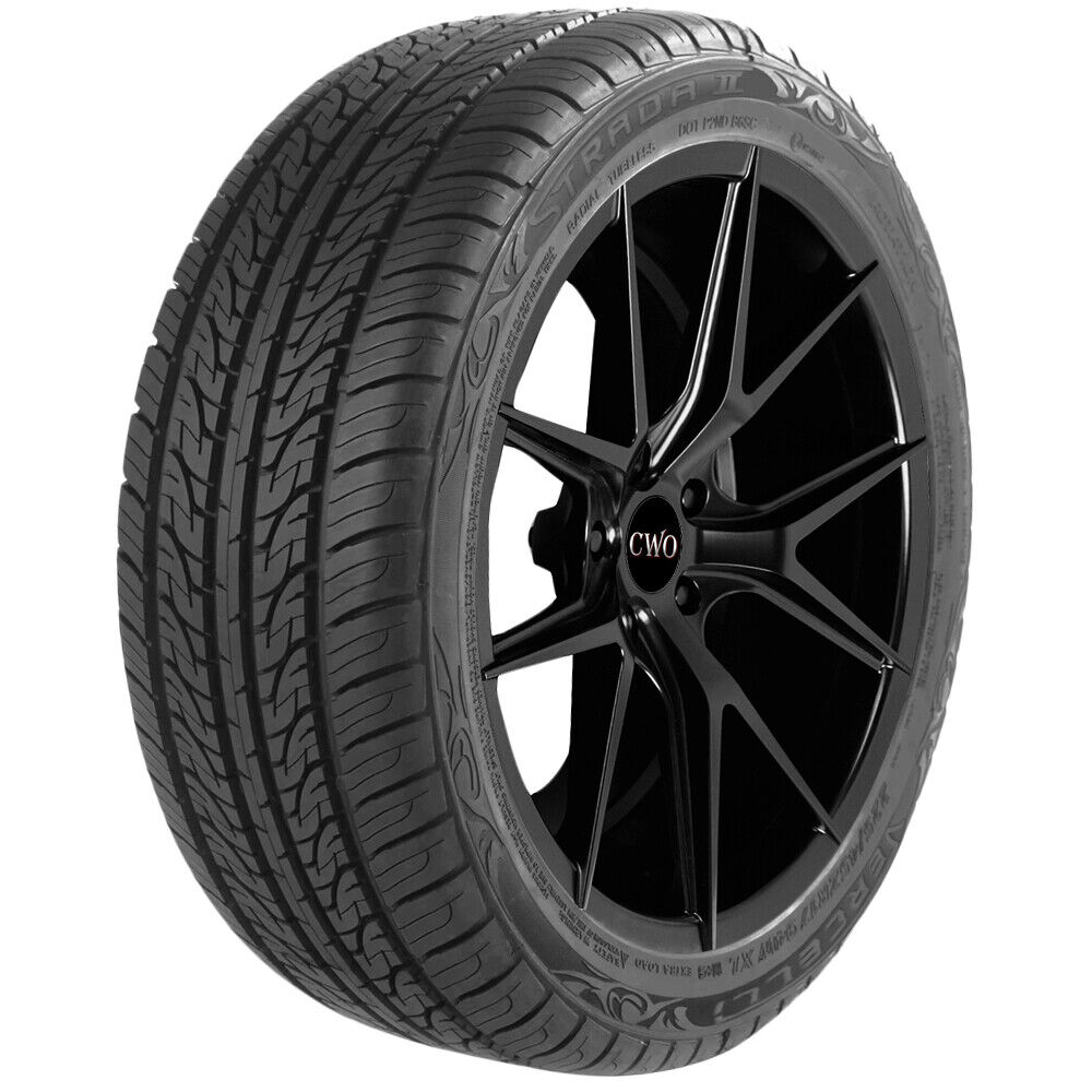 P265/30R19 Vercelli Strada 2 93W SL Black Wall Tire