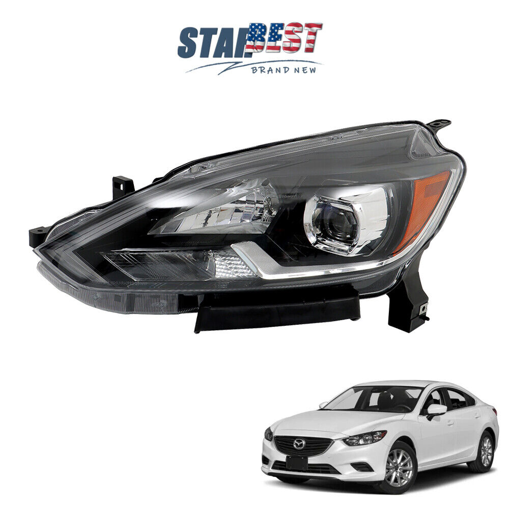 For 2016-2019 Nissan Sentra SL SR Headlight Driver/Left Side Single LED Clear