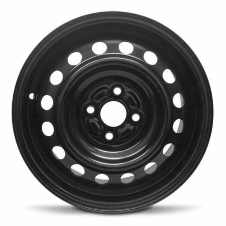 Wheel for Kia Rio 2012-2016 4 Lug 100mm Black Painted 15x5.5 Inch Steel Rim