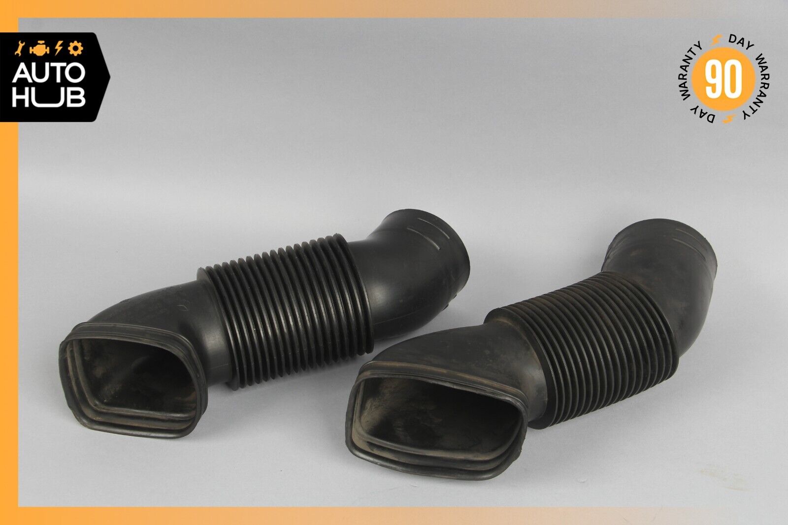07-14 Mercedes W216 CL600 S600 Air Intake Duct Pipe Hose Left & Right Set of 2