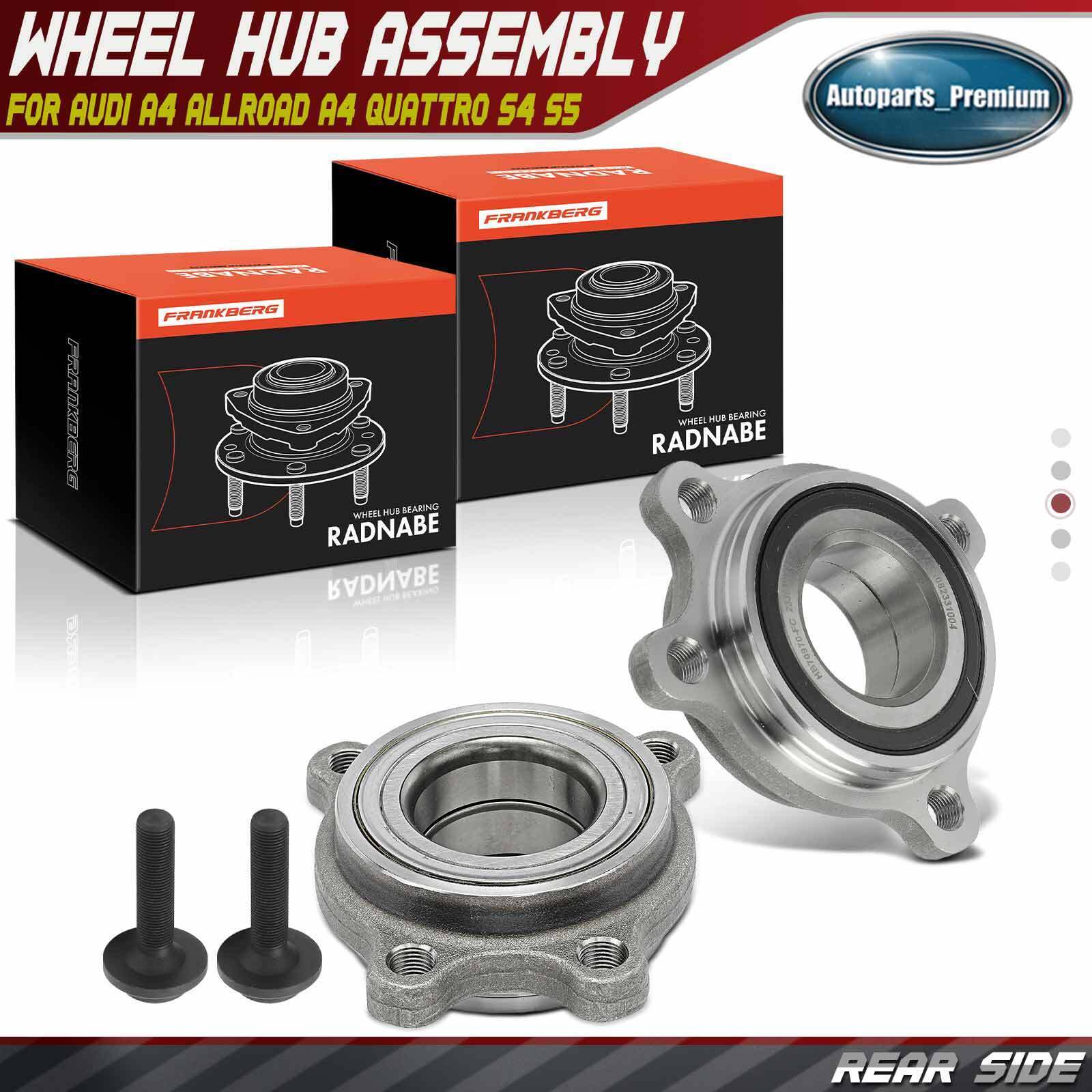 2x Rear Left & Right Wheel Hub Bearing for Audi A4 allroad A4 Quattro S4 S5 RS5