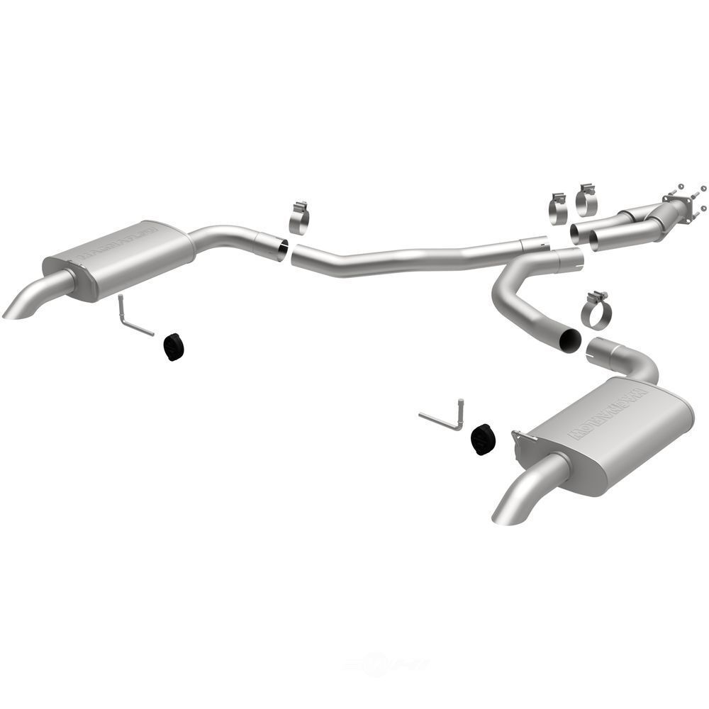 Exhaust System Kit-Street Series Stainless Cat-back System fits 75-79 Corvette