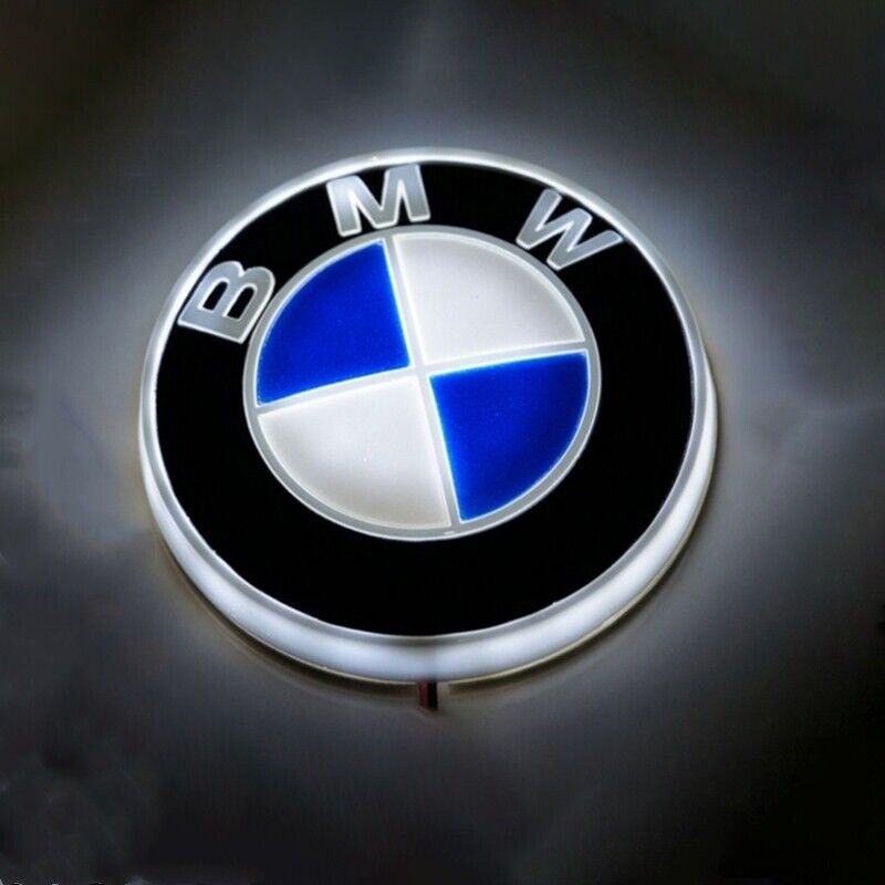 8.2CM 4D Badge LED Light Car Grille Rear Emblem For BMW E36 E90 E93 E87 X3 X5 X6