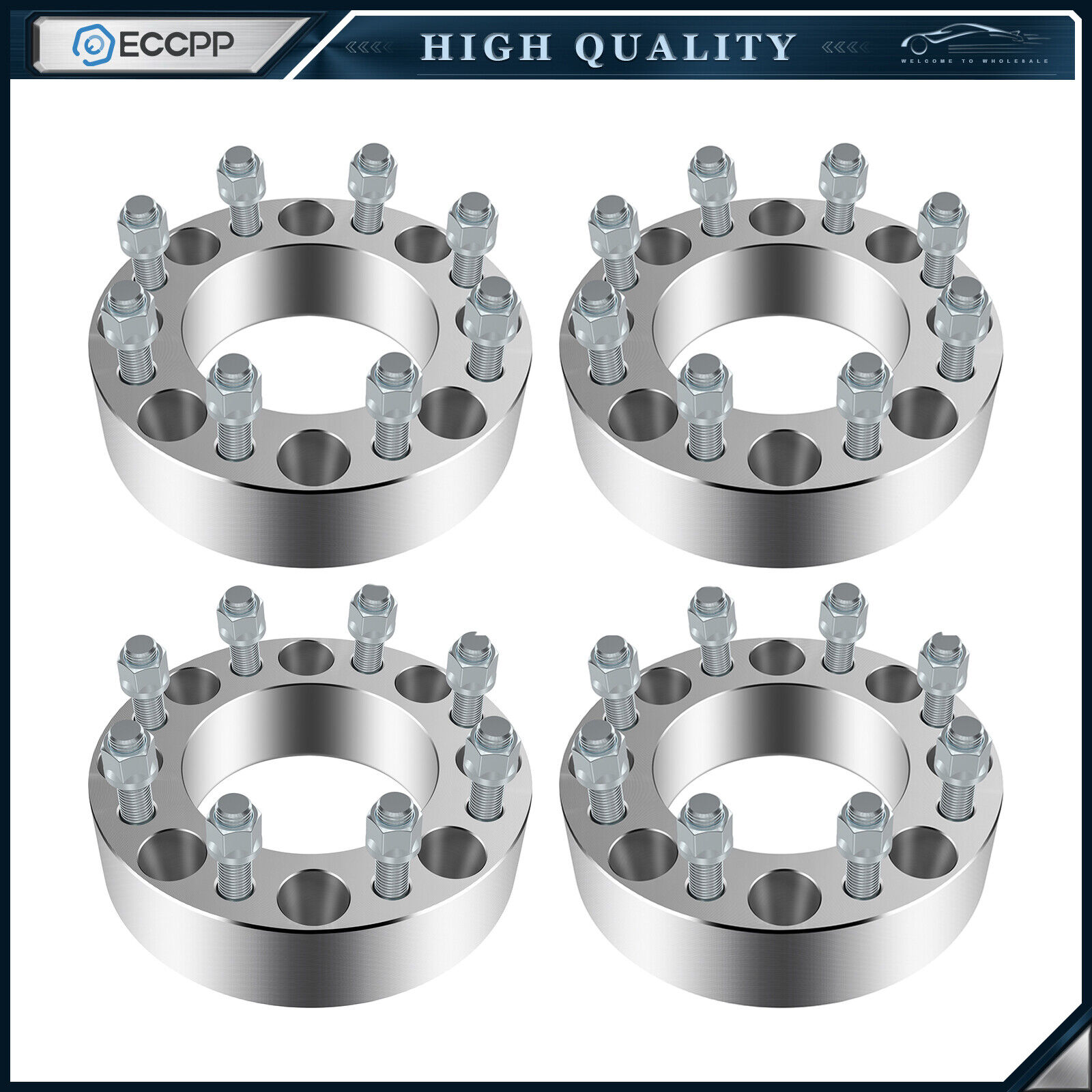 (4) 2 inch Wheel Spacers 8x170 14x1.5 For 2003-2023 Ford F350 Super Duty SRW