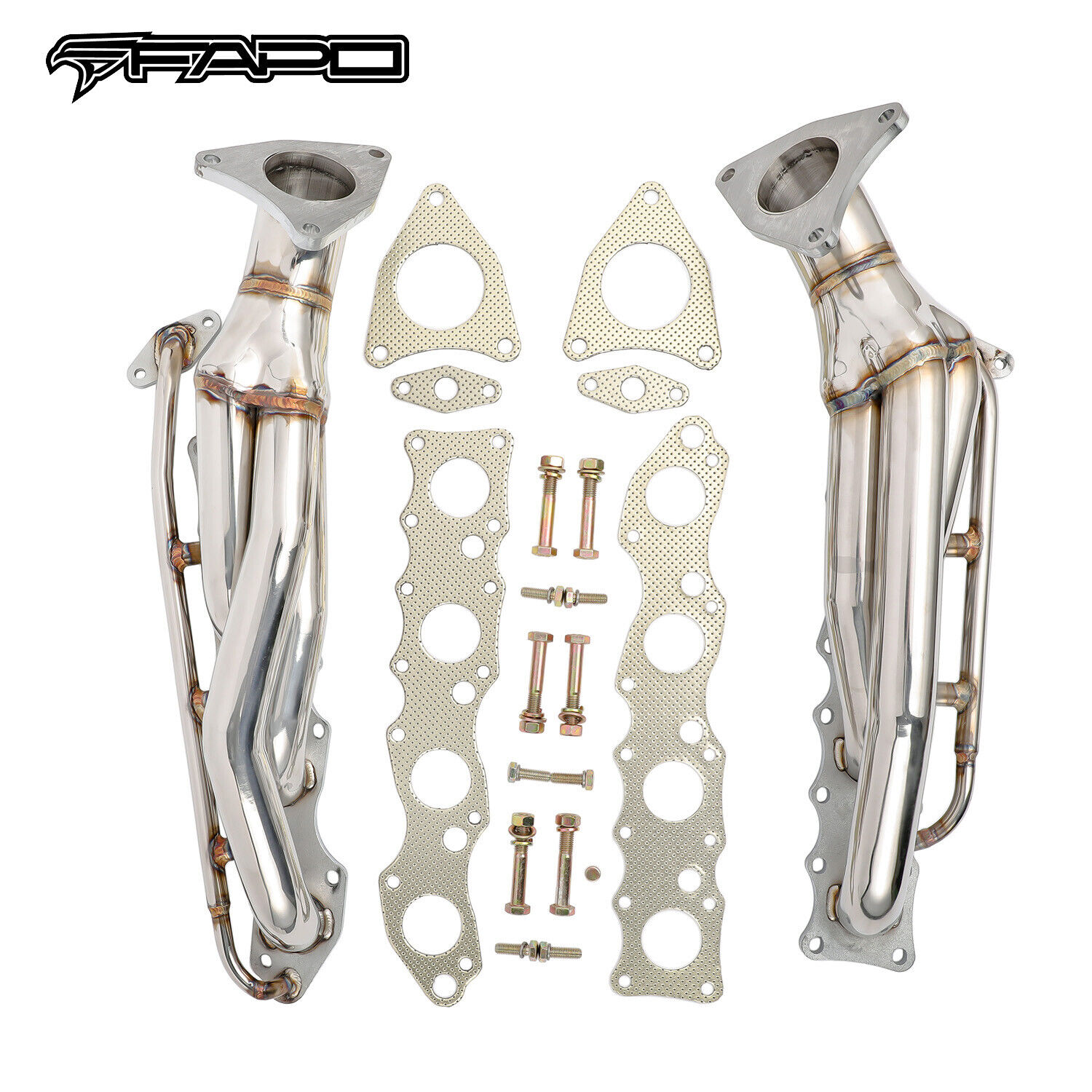 FAPO Shorty Headers for 08-14 Toyota Sequoia 5.7L 345 V8 304 SS Limited SR5 Base