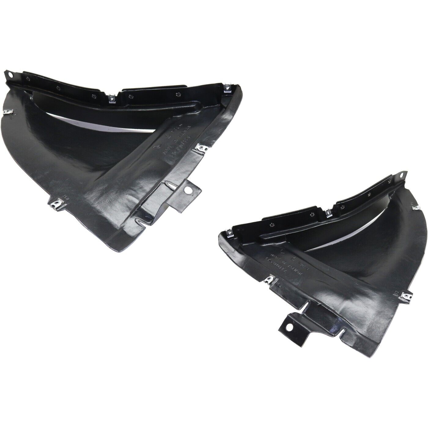 Pair Set of 2 Fender Liners Front Driver & Passenger Side Lower for 740 750 760