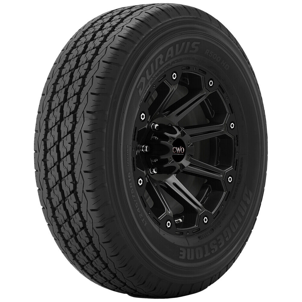 LT215/85-16 Bridgestone Duravis R500 HD 115/112R Load Range E Black Wall Tire