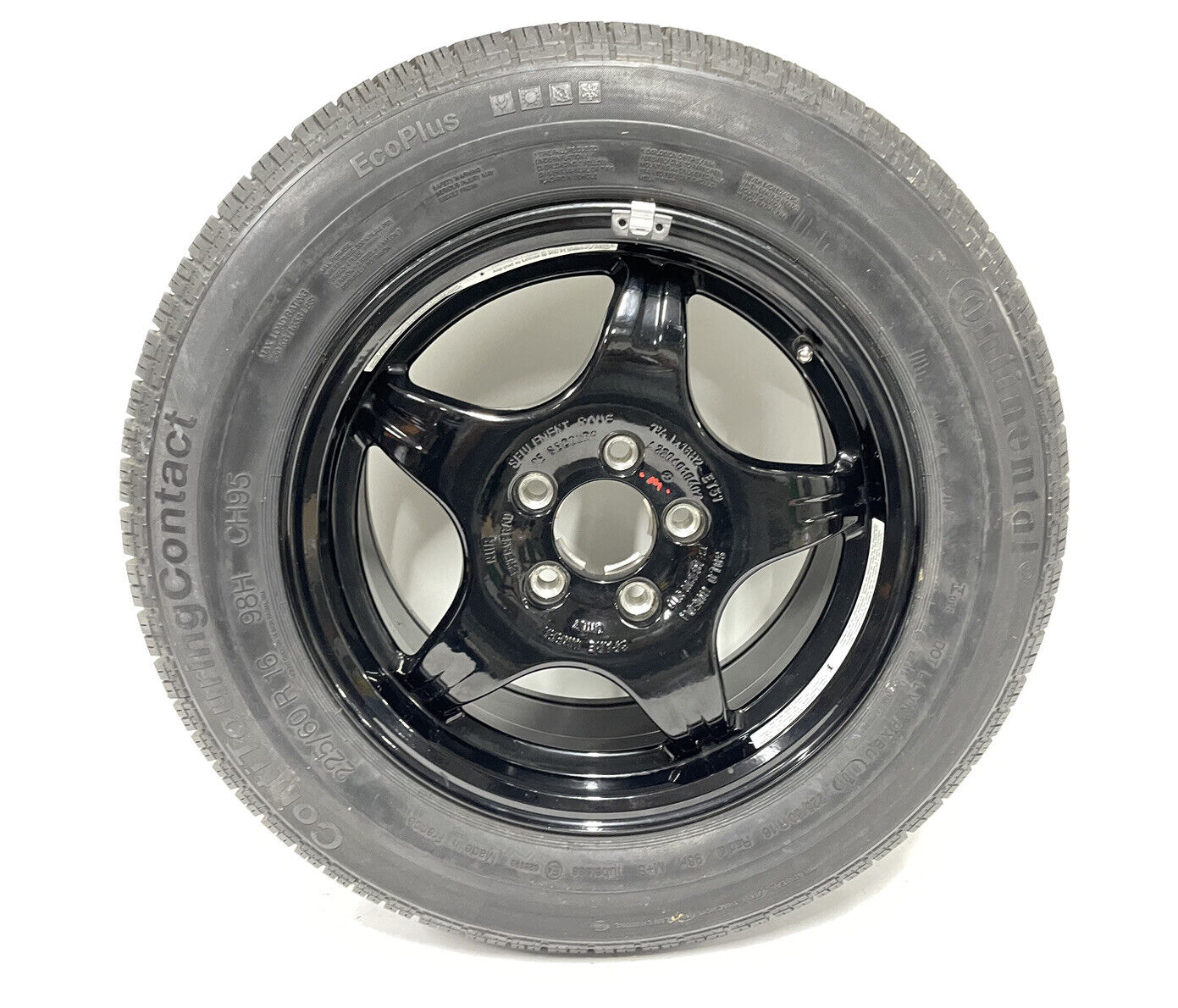 00-06 Mercedes W220 S430 S500 Emergency Spare Tire Wheel Rim R16 2204010402 OEM