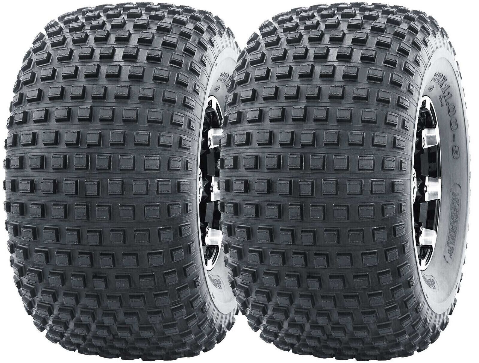 TWO (2) New Deestone D929 - 25x12.00-9 Tires 2512009 25 12.00 9 KNOBBY DS7325