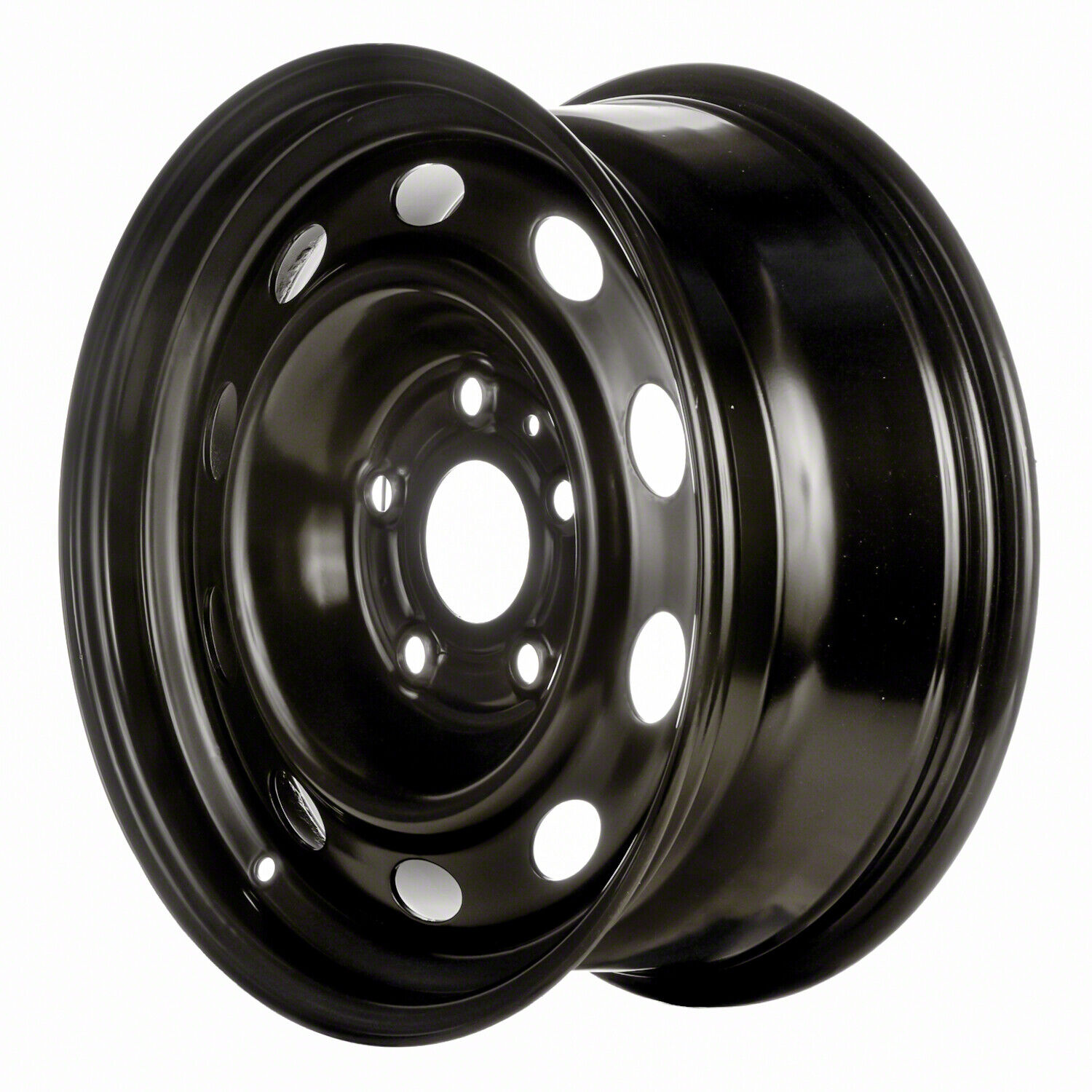 02314 Reconditioned OEM 17x7.5 Black Steel Wheel fits 2007-2009 Chrysler Aspen