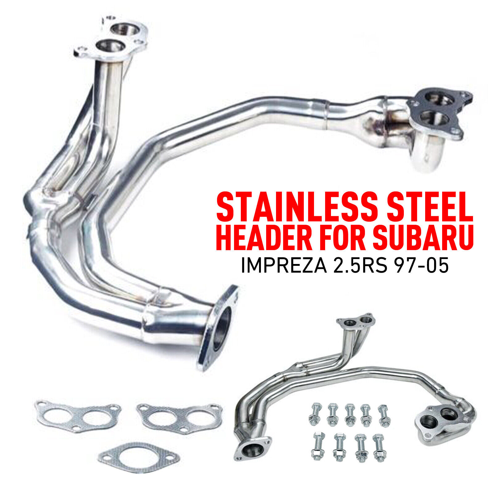 New STAINLESS STEEL HEADER FOR SUBARU IMPREZA 2.5RS 1997-2005fw