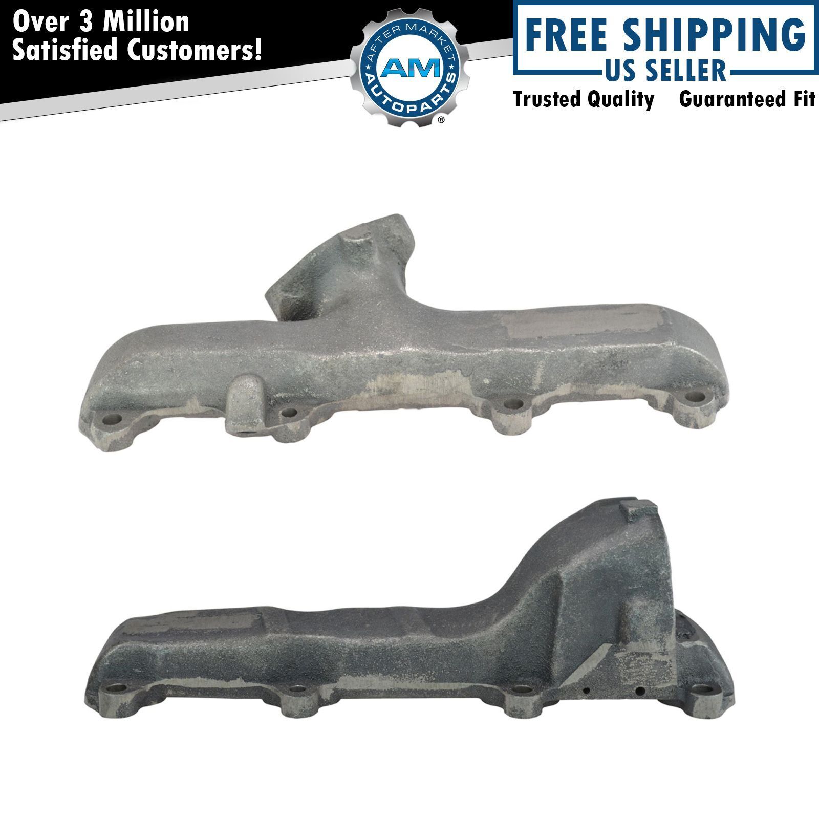 Exhaust Manifold Pair Set of 2 for 65-76 Ford Truck Pickup F100 F150 F250 F350