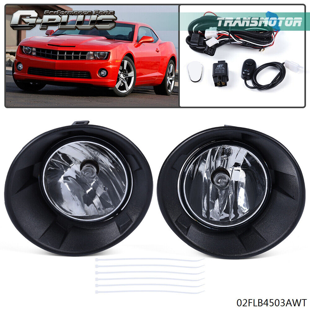 Fit For 2010 2011 2012 2013 Chevy Camaro Clear Replacement Fog Lights Assembly
