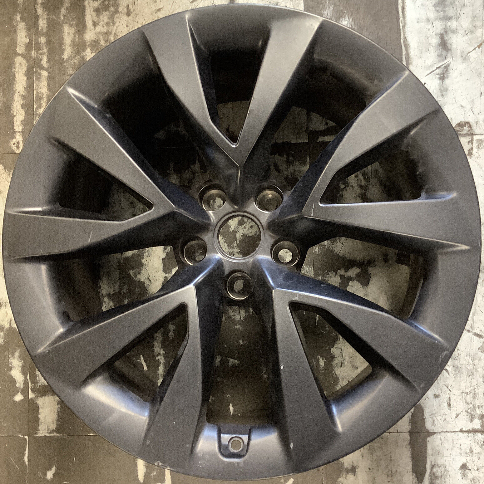 Tesla Model X 2022 95319 aluminum OEM wheel rim 20 x 10 Rear Matte Black