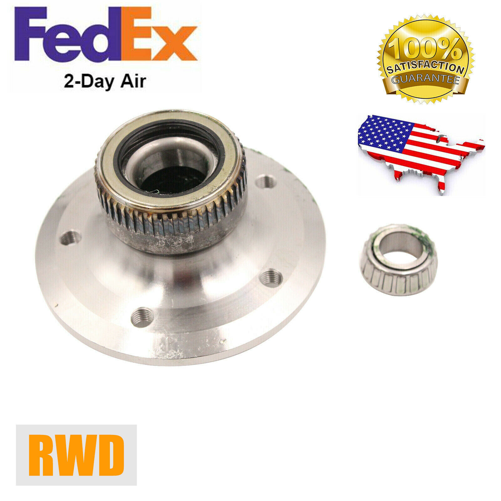 Front Wheel Hub For 1996-2004 Mercedes Benz E320 97 E420 RWD W/ ABS tone ring