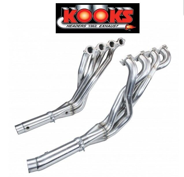 16-21 CAMARO 6.2 ZL1 LT4 1-7/8″ X 3” KOOKS SS HEADERS  OFF ROAD CONNECTION PIPES