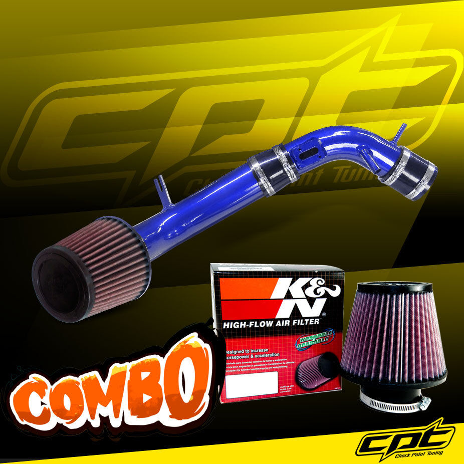 For 10-12 Ford Fusion 2.5L 4cyl Blue Cold Air Intake + K&N Air Filter