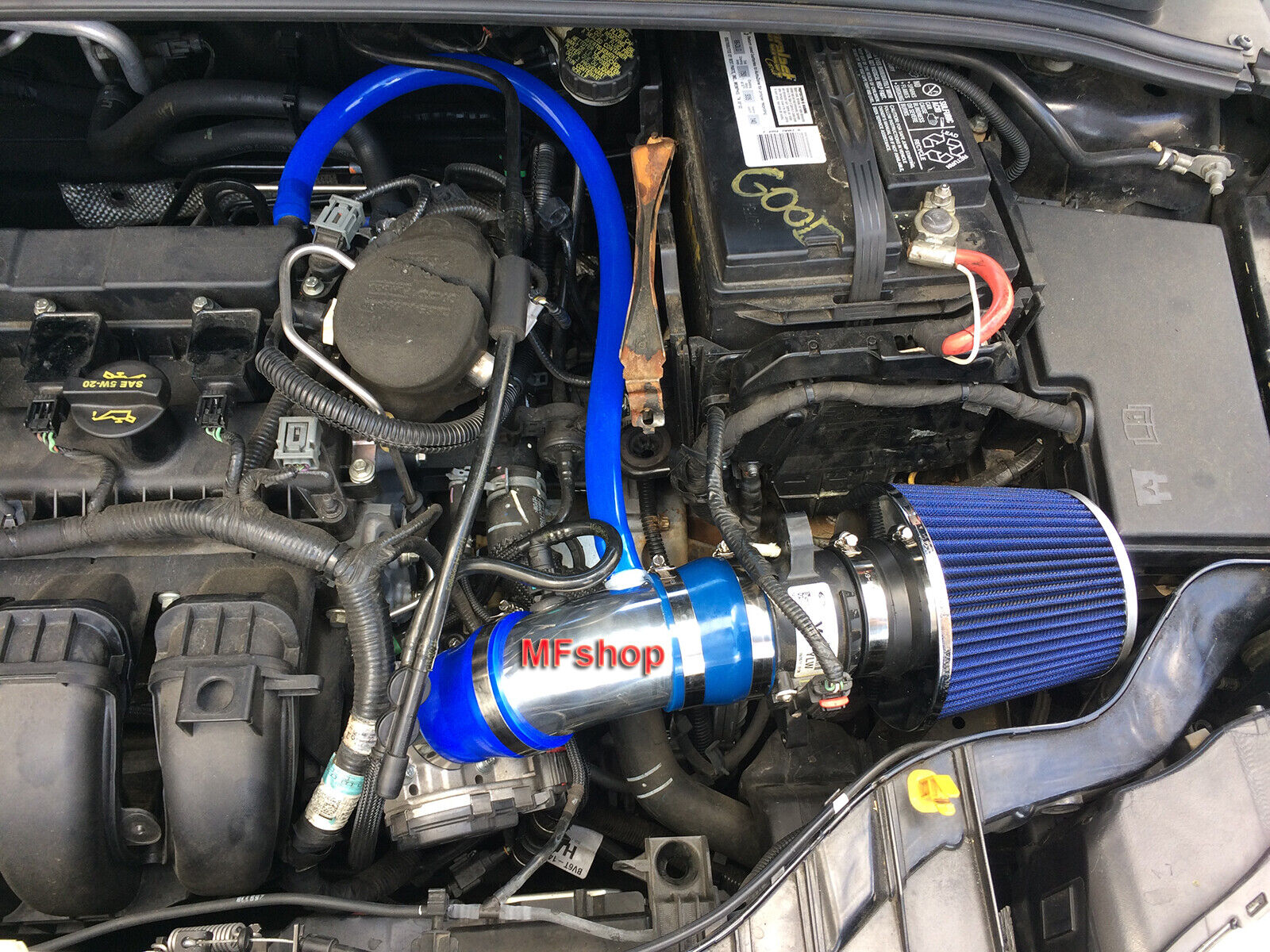 Blue For 2012-2018 Ford Focus 2.0L L4 Non-Turbo S SE SEL Titanium Air Intake