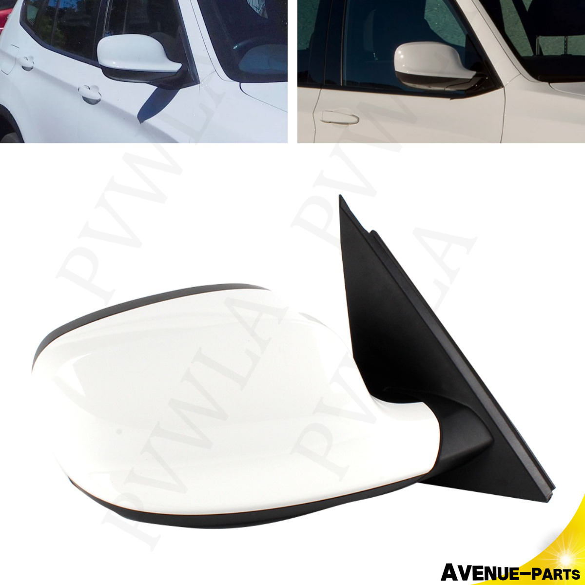 For BMW X3 F25 2010-13 Memory Blind Line Mirror White Painted RH Passenger Side