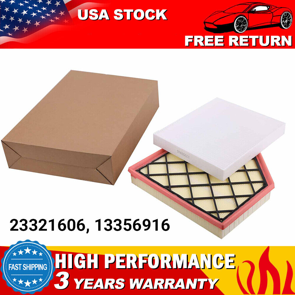 Engine Air Filter & Cabin Air Filter for 2018-23 Chevy Traverse 2019-23 Blazer