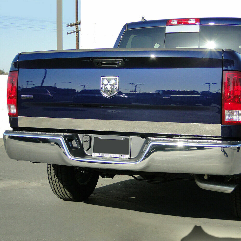 For 2002-2008 Dodge Ram Stainless Tailgate Trim Cover Plain 3 1/4\